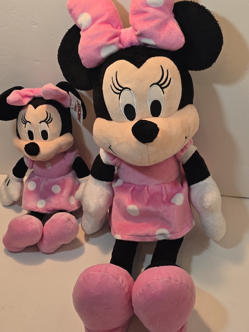 Disney Minnie Mouse Pink Polka Dot Plush Toy - Soft Kids Doll